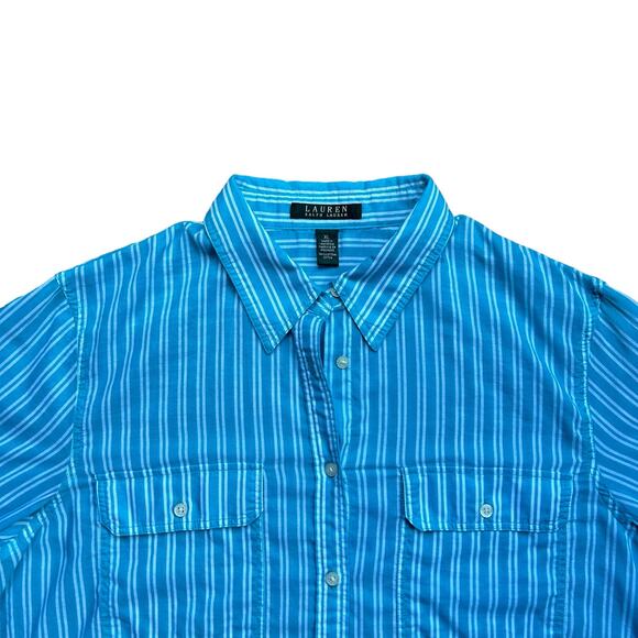 Lightweight button down nautical summer blouse Ralph Lauren - Picture 5 of 6